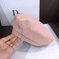 Trendy All-Match PU Beret Hat for Women