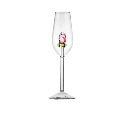 Rose Wine Glass